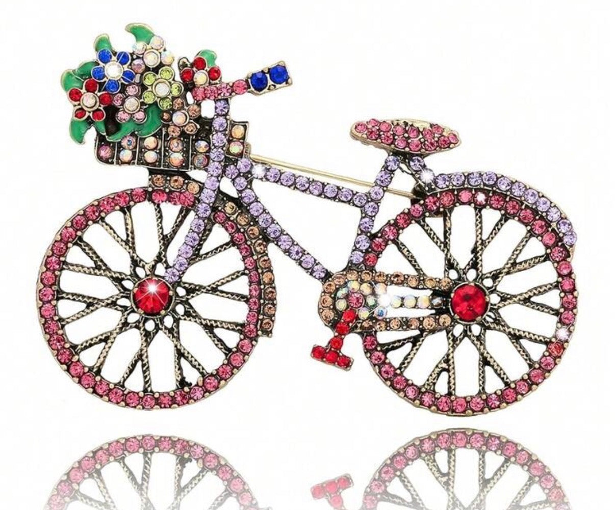 Bicycle brooch
