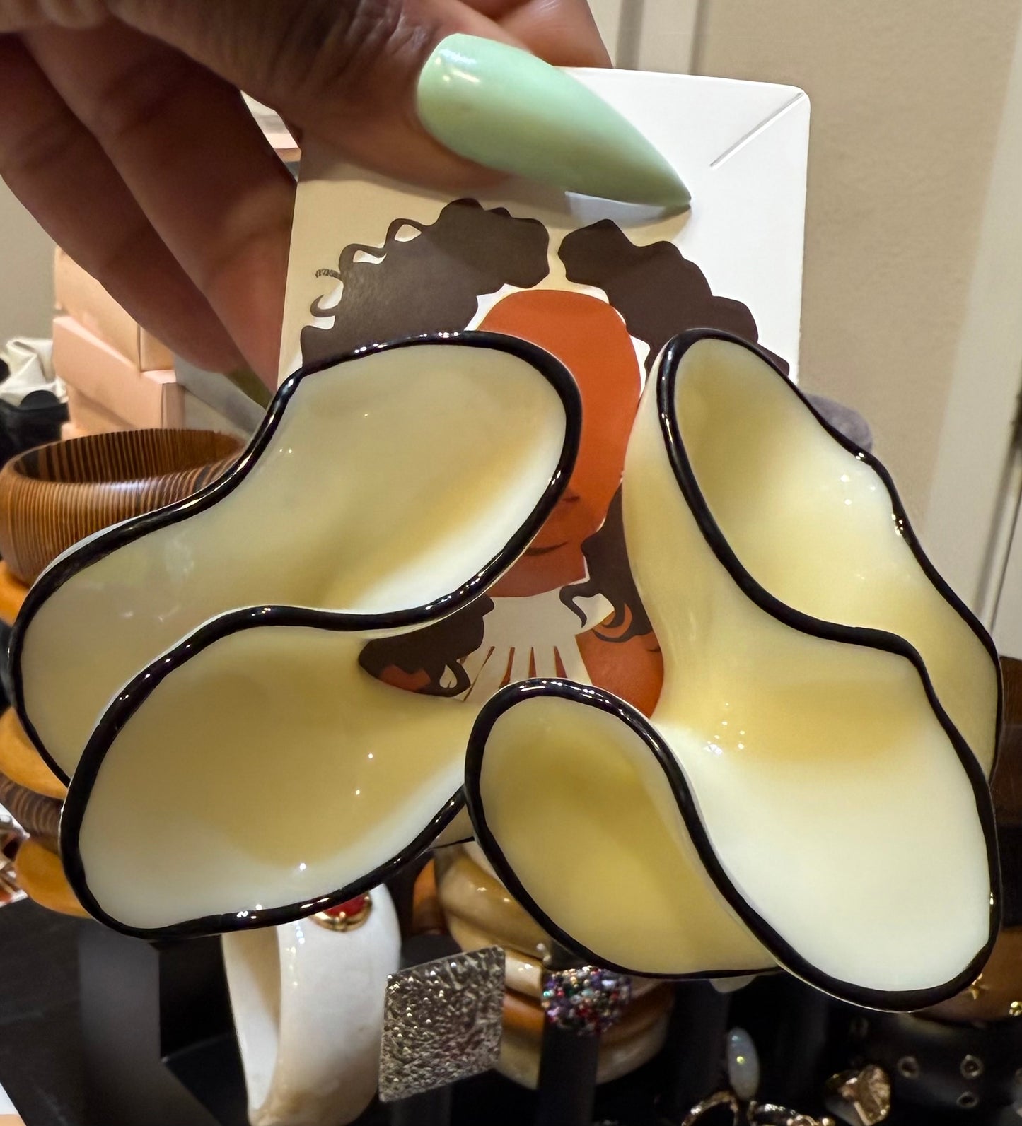 Midnight Petal Earrings