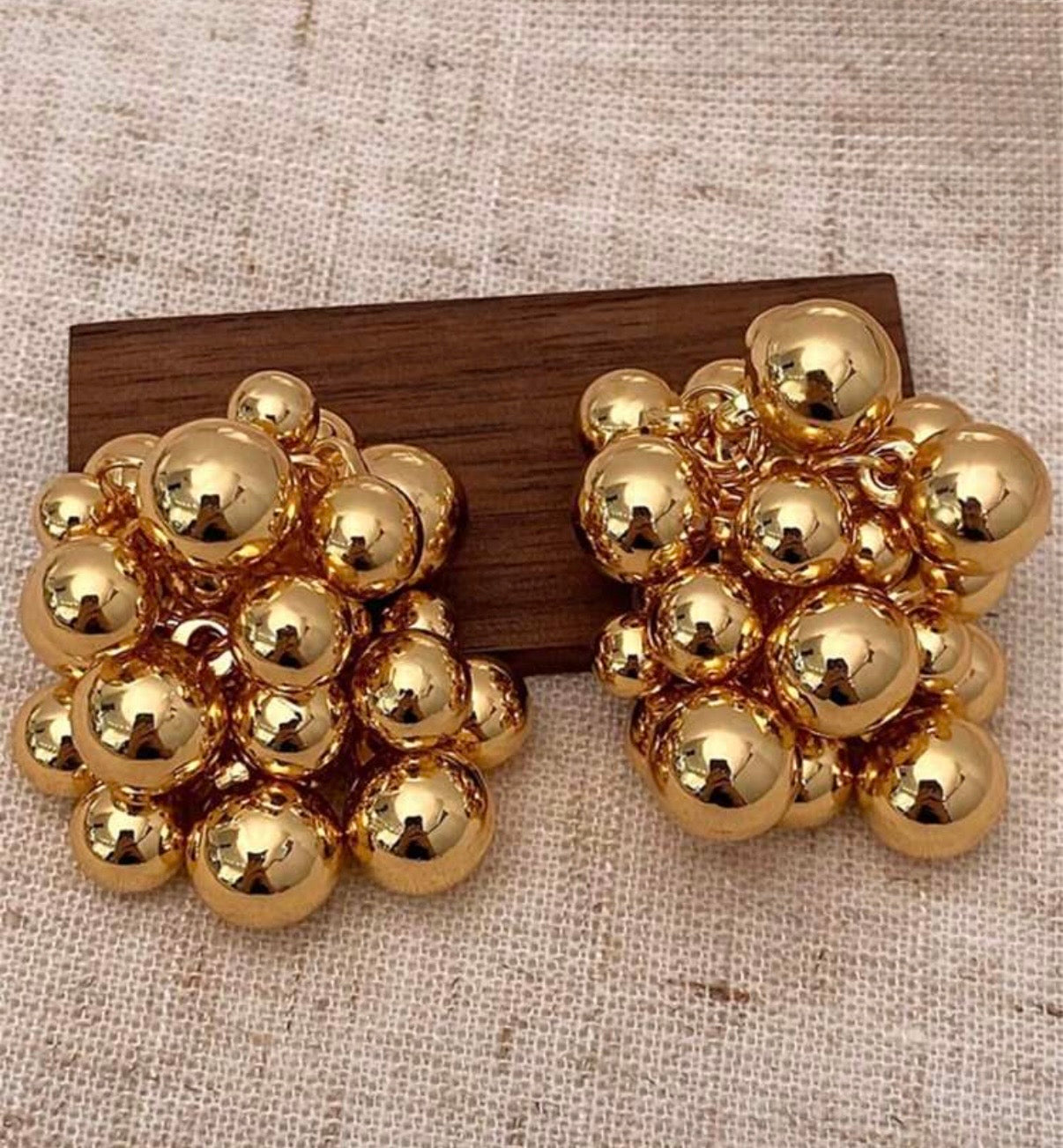 Beaded Stud Earrings