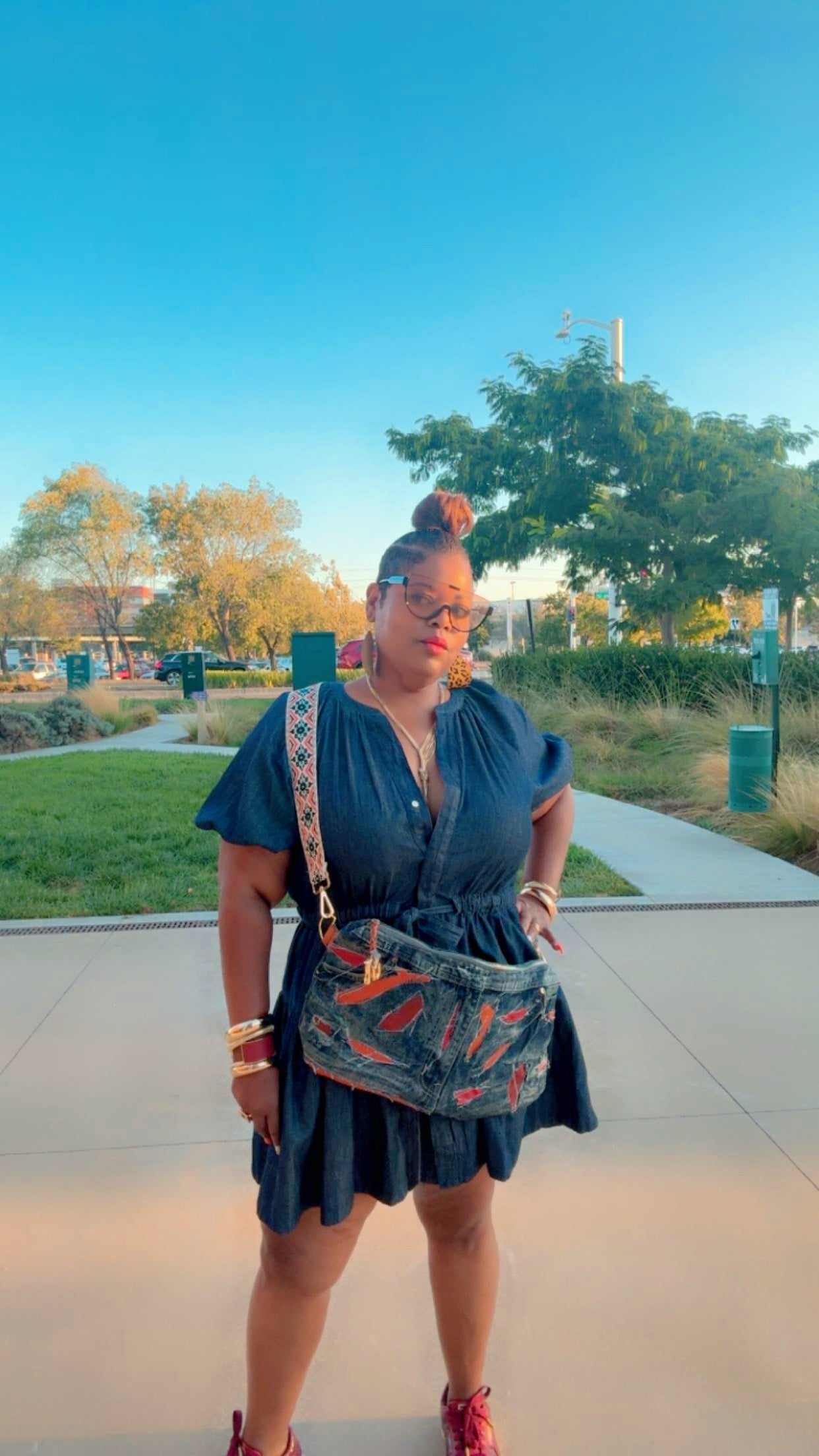 Uptown Denim Crossbody