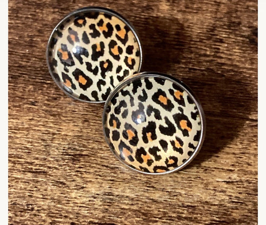 Animal Print Studs
