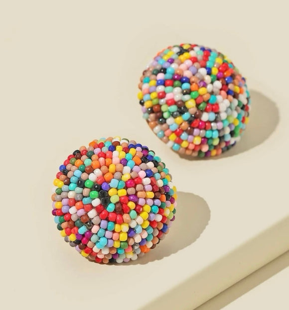 Oversized stud earrings