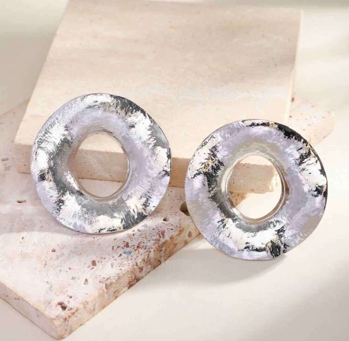 Gilded Circle Earrings