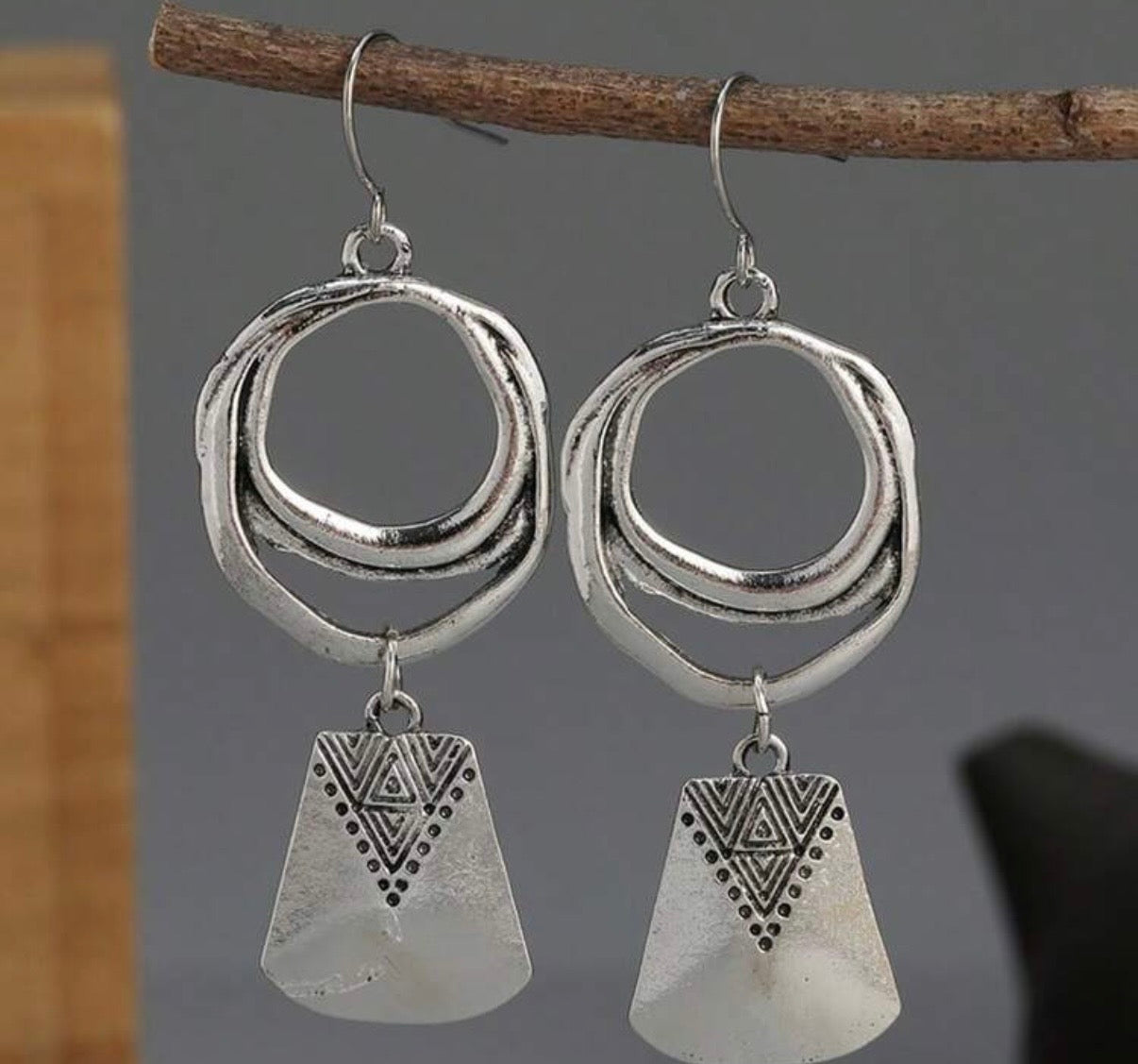 Silver Whisper Drop Earrings.