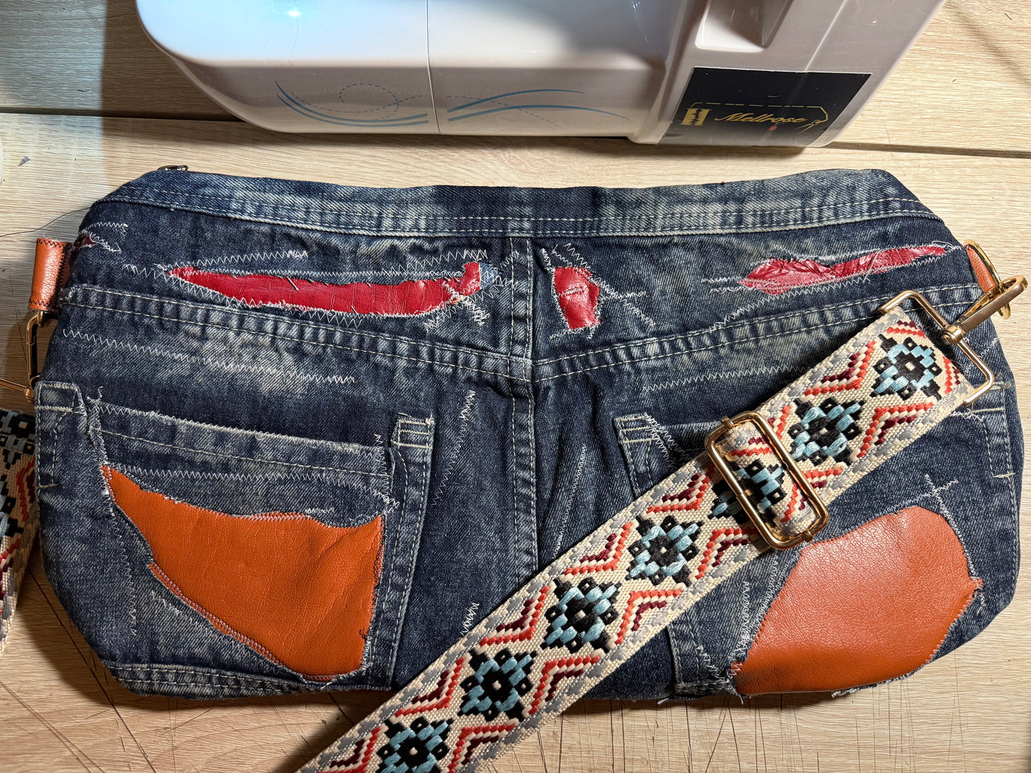 Uptown Denim Crossbody