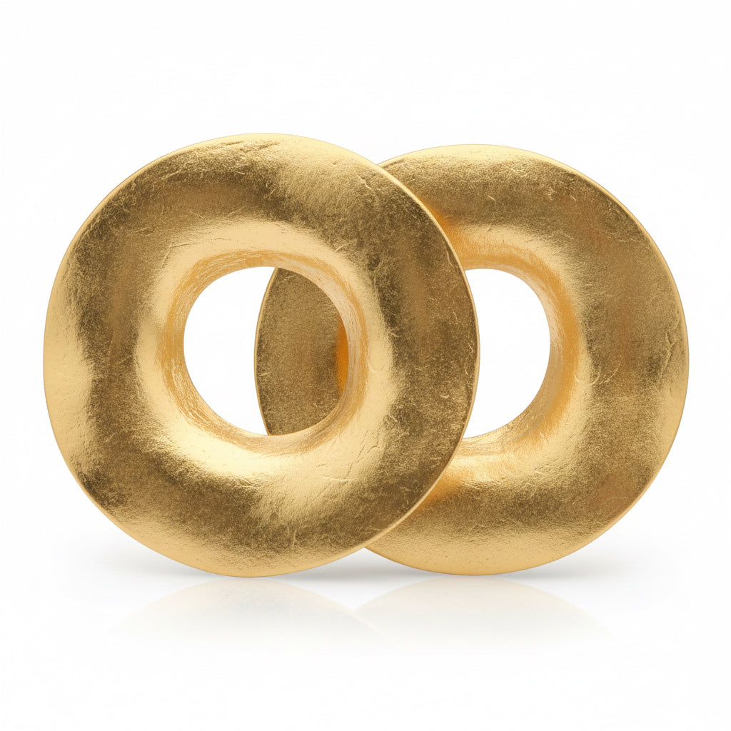 Gilded Circle Earrings