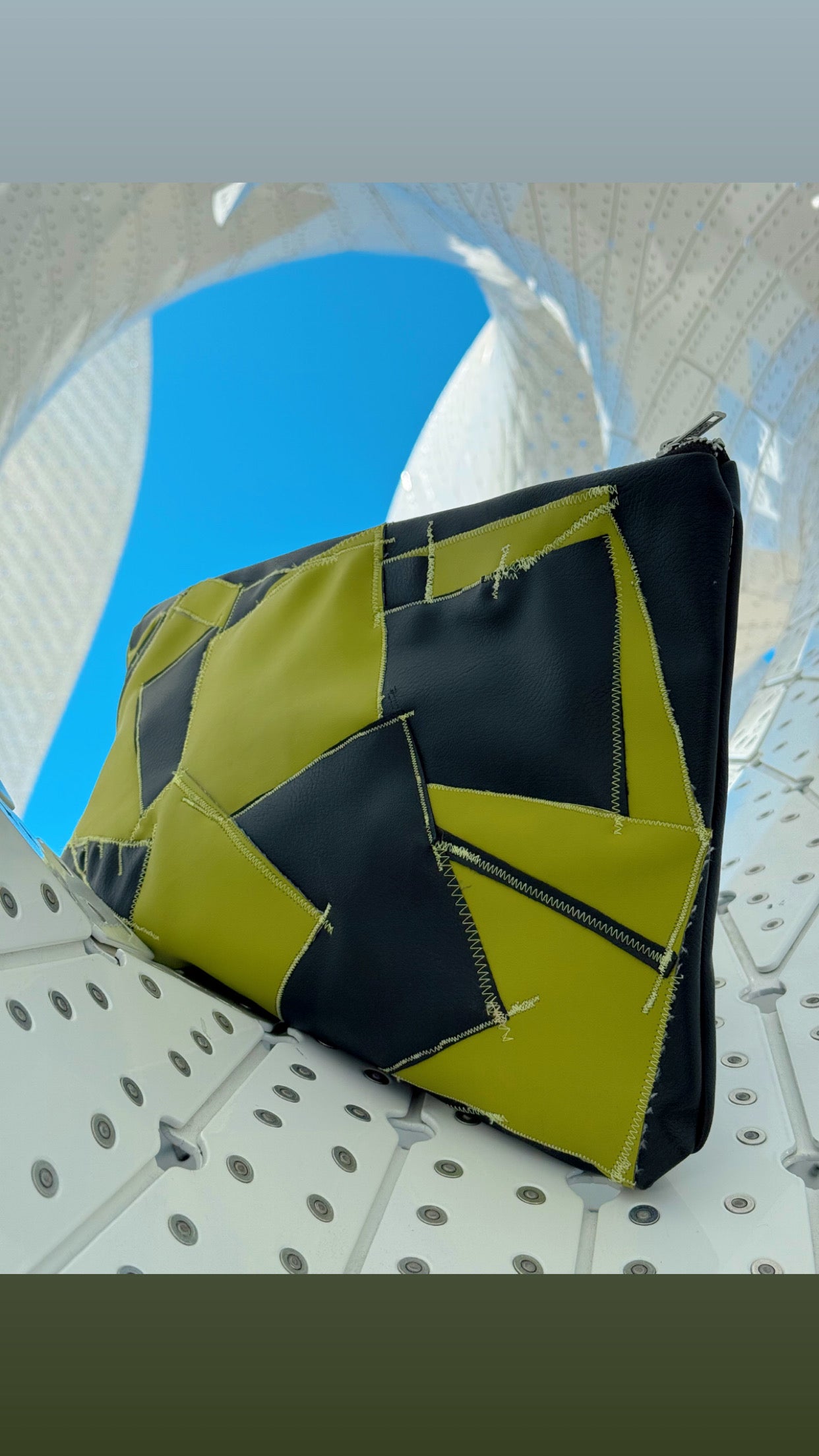 Oversized Patchwork Clutch