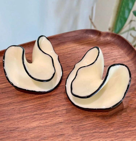 Midnight Petal Earrings