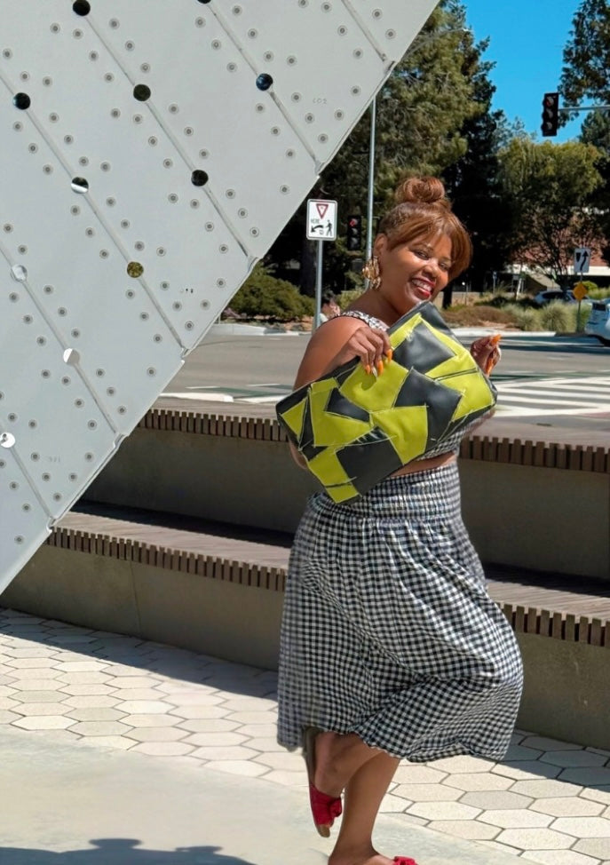 Oversized Patchwork Clutch