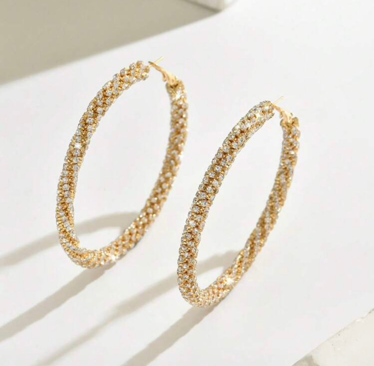Rhinestone Hoops
