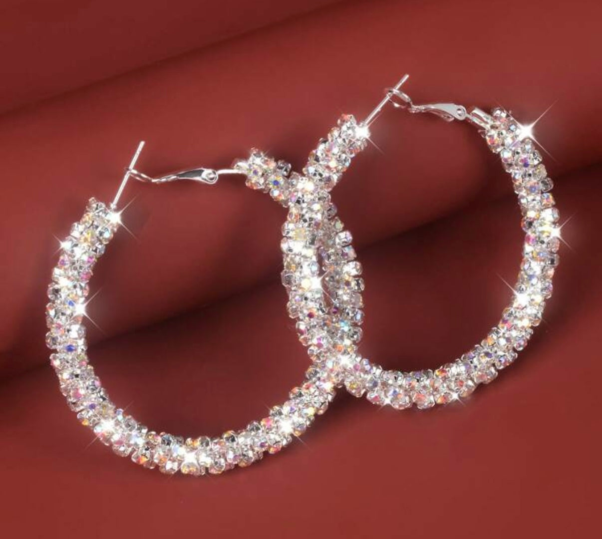 Rhinestone Hoops