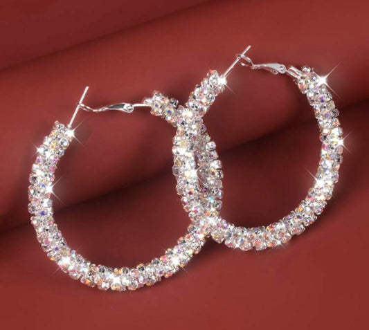 Rhinestone Hoops