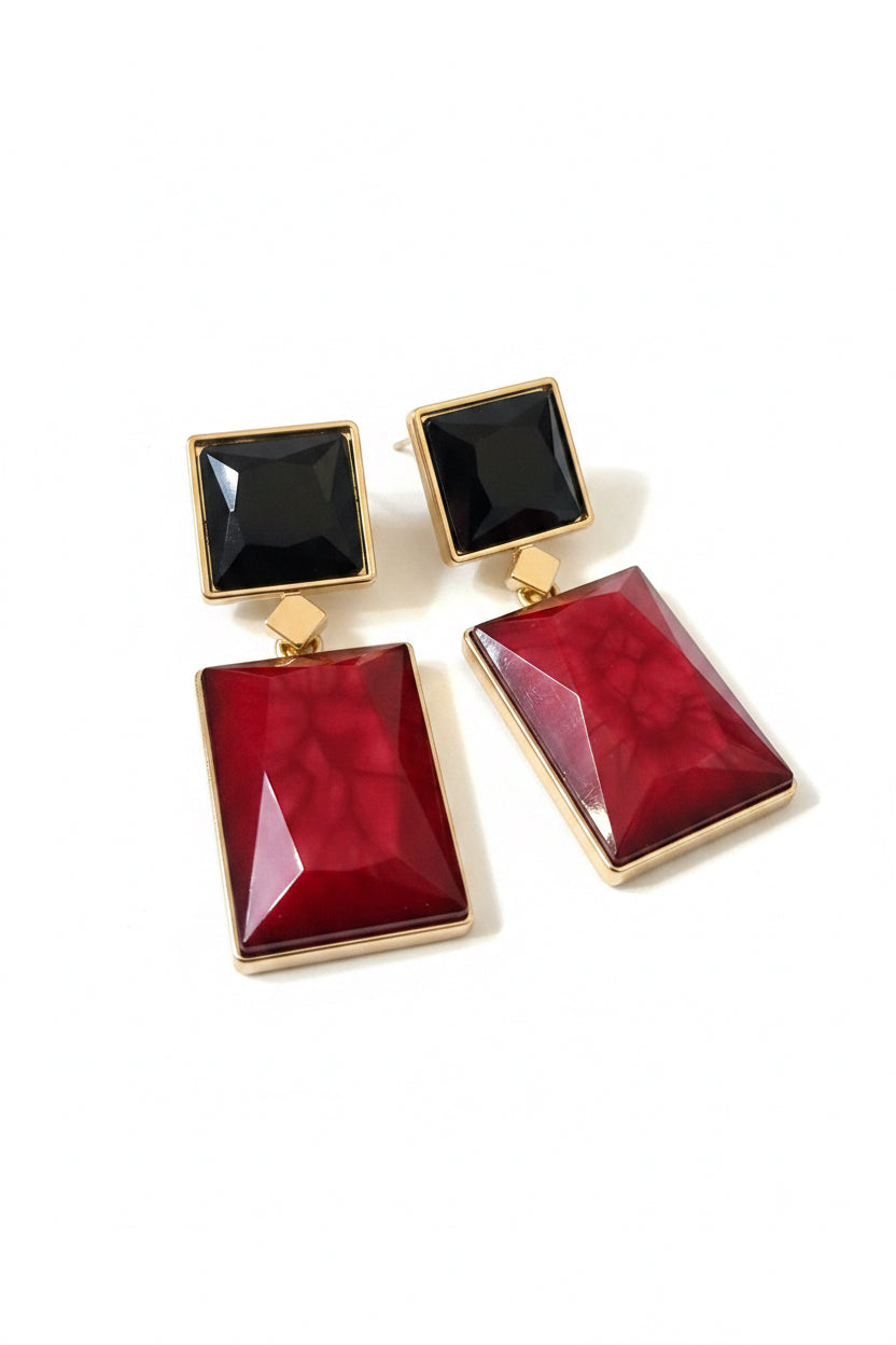Ruby Drop Earrings