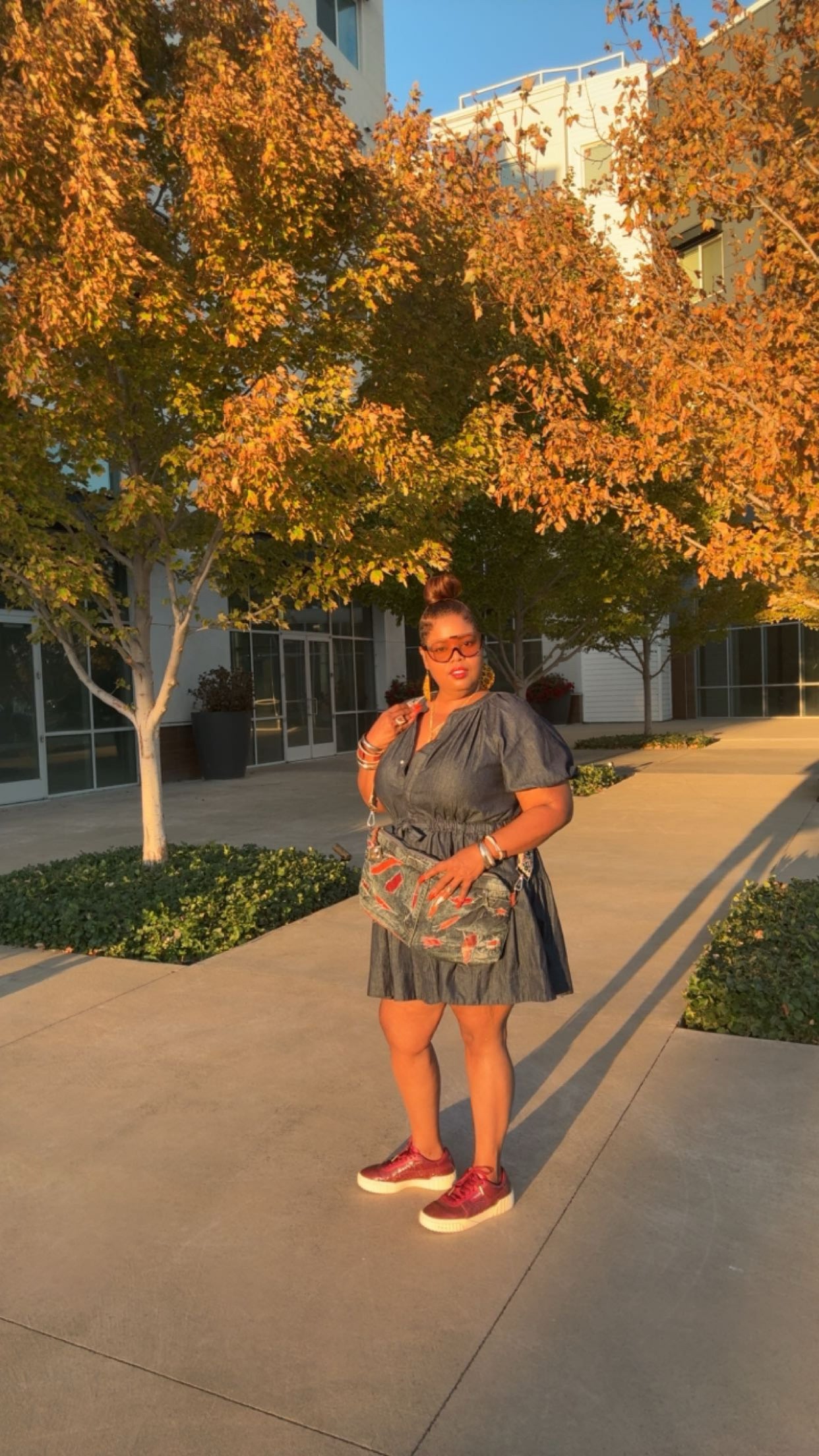 Uptown Denim Crossbody